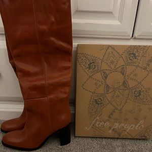 Freepeople tall tan boots